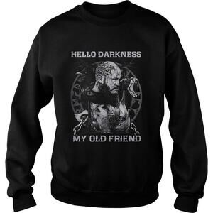 Vikings Snake Hello Darkness My Old Friend Sweatshirt